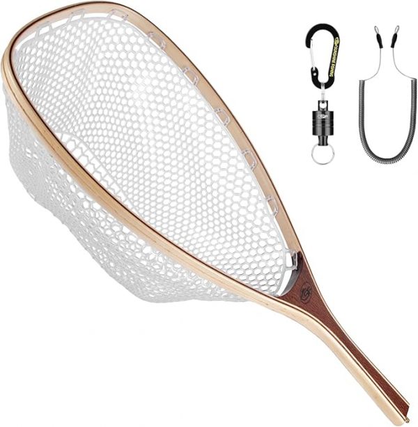 soft rubber mesh landing net